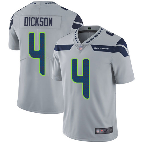 Seattle Seahawks Limited Grey Men Michael Dickson Alternate Jersey NFL Football #4 Vapor Untouchable->youth nfl jersey->Youth Jersey